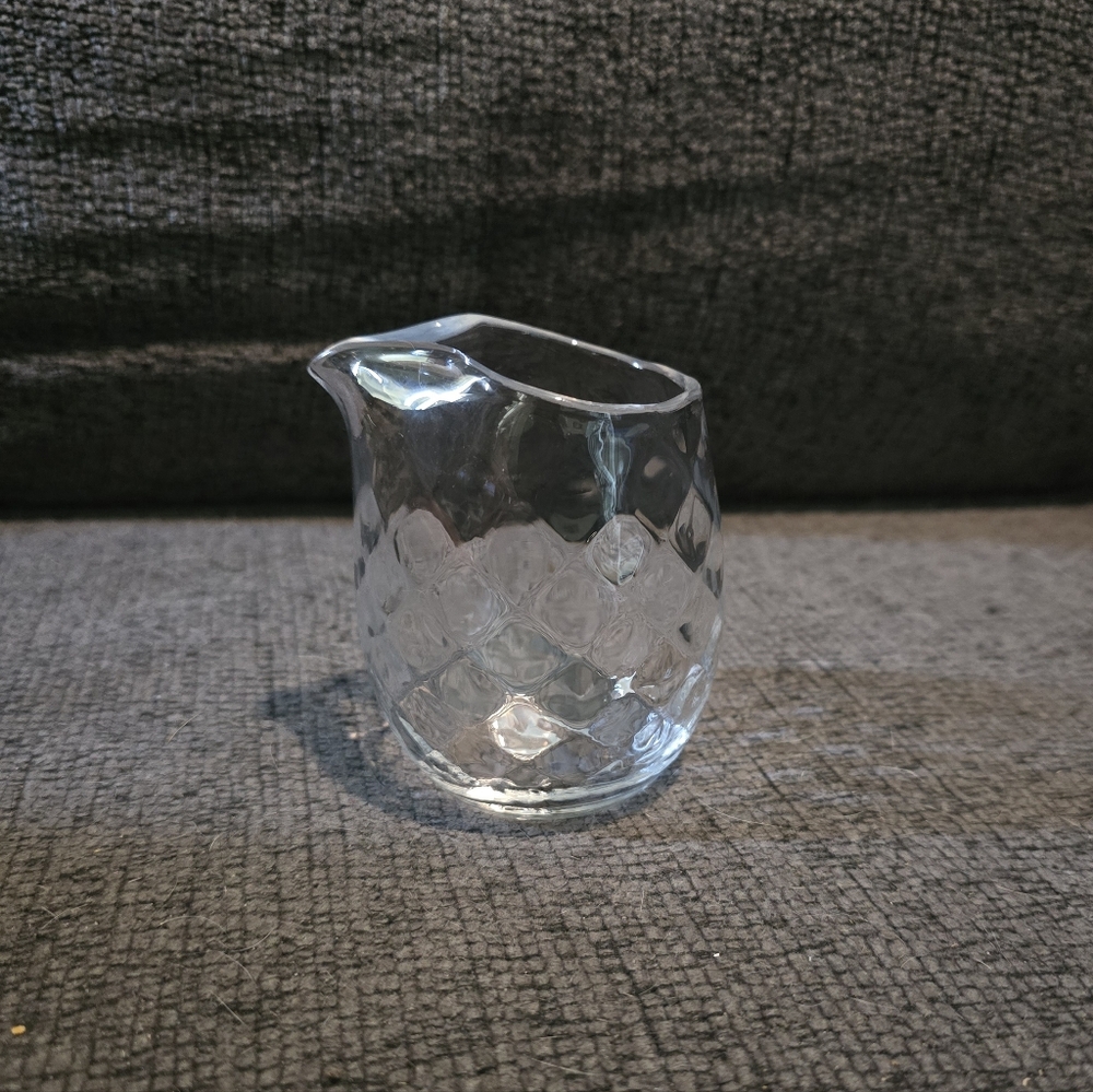 Textured Glass Creamer Dispenser